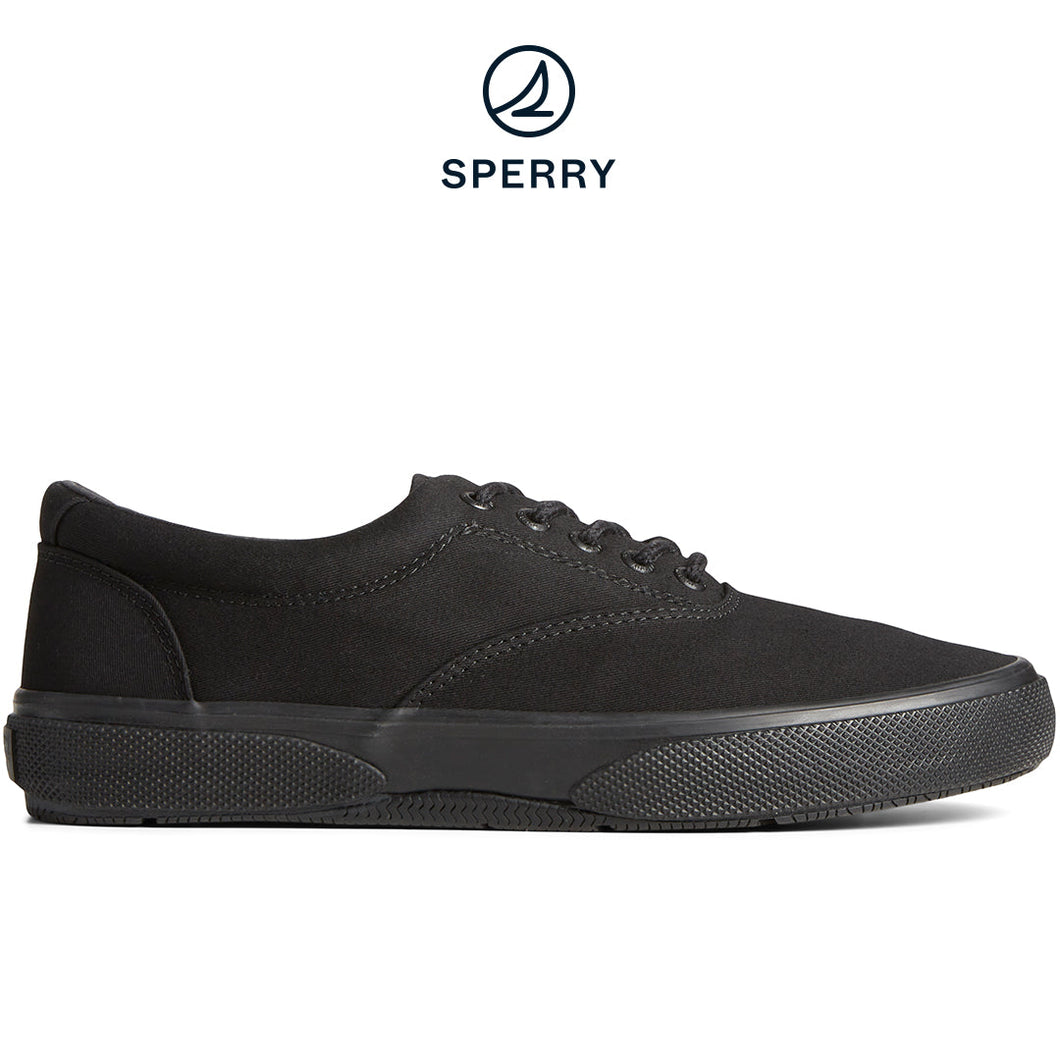 Sperry Men's SeaCycled™ Halyard CVO Sneaker Black (STS25536)