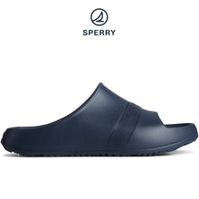 Load image into Gallery viewer, Sperry Men&#39;s Float Slide Tonal Sandal Navy (STS25712)
