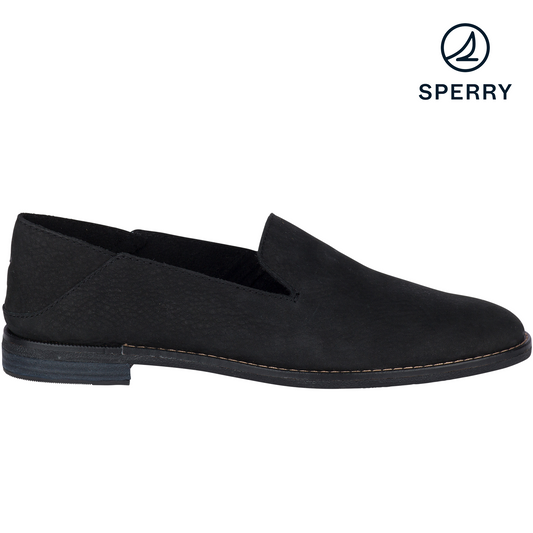 Sperry Women's Seaport Levy Black Loafer (STS82455)