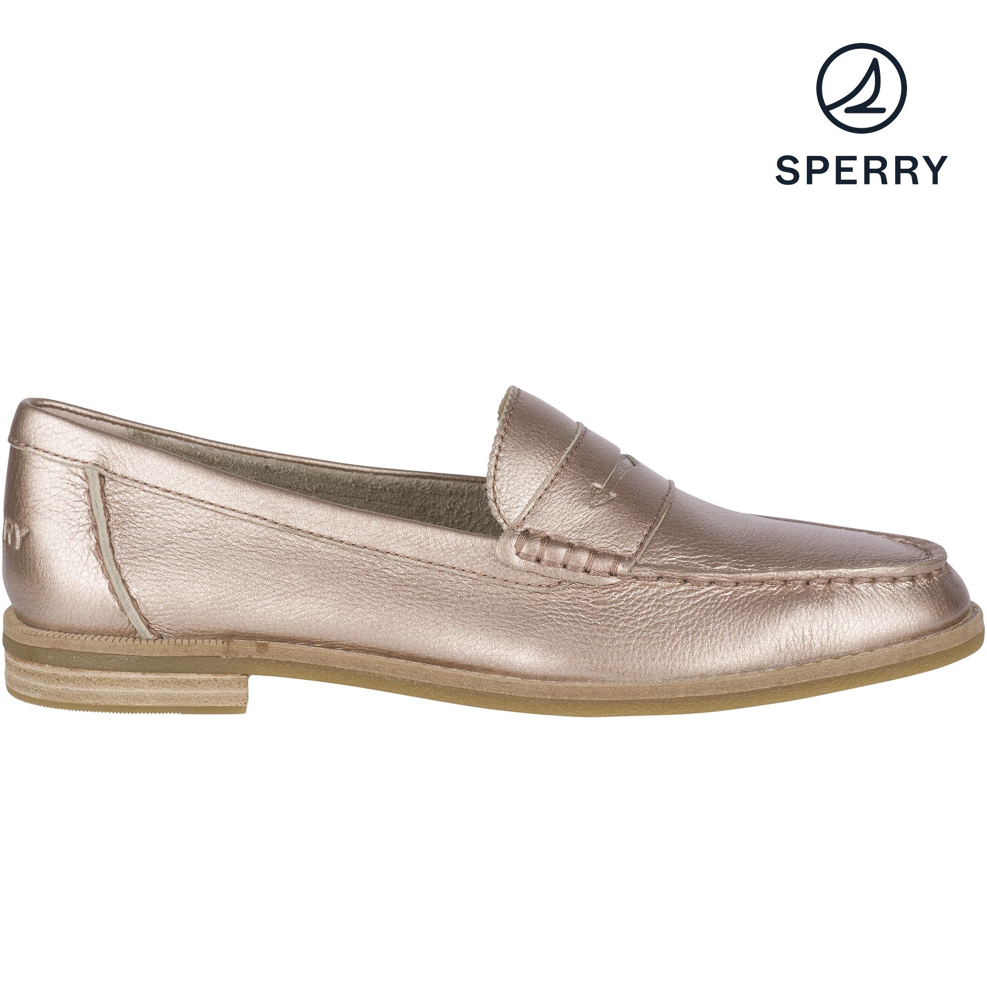 Sperry Women s Seaport Penny Loafer Rose Gold STS83408