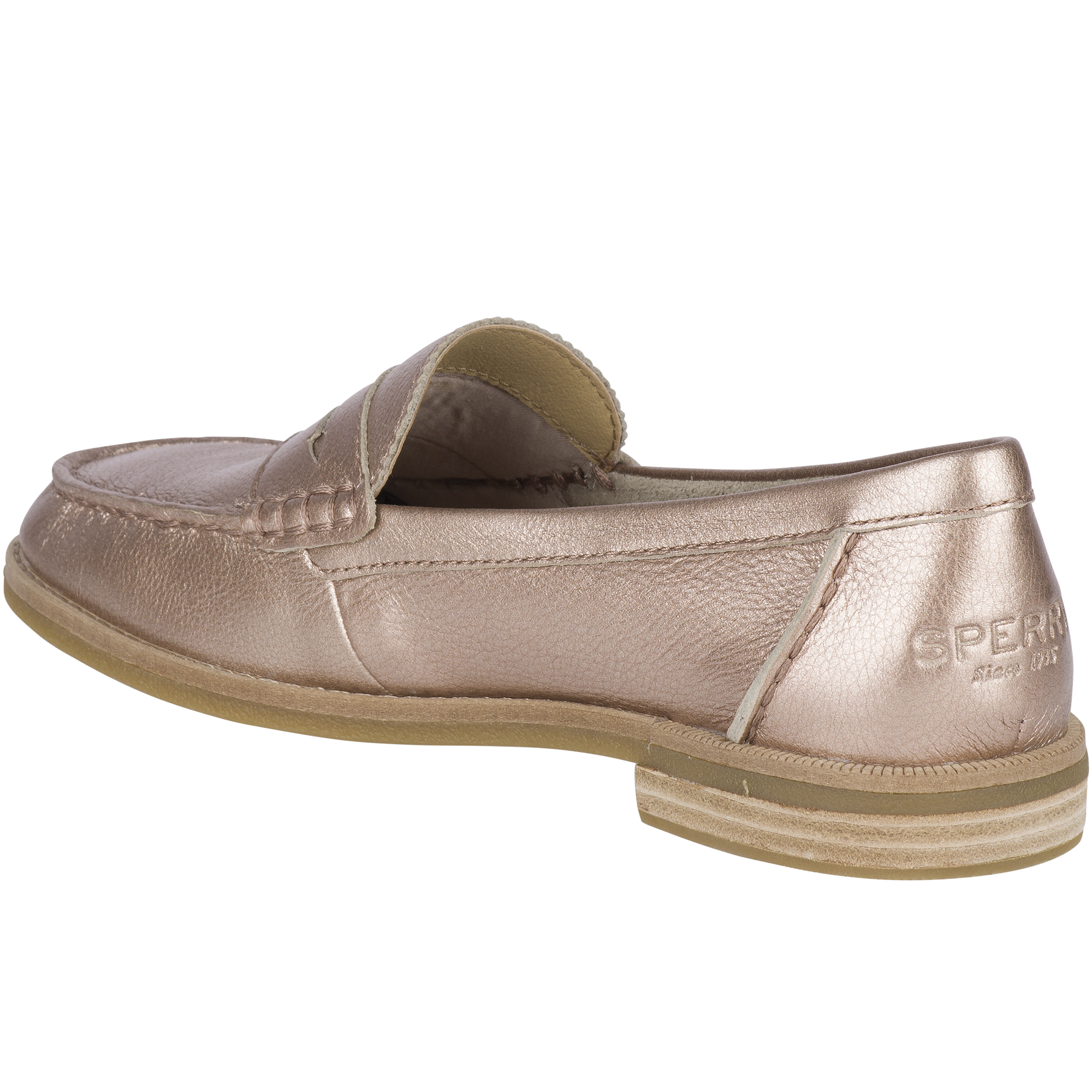 Rose gold sperrys macy's sales