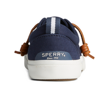 Load image into Gallery viewer, Sperry Women&#39;s Pier Wave Canvas Sneaker - Navy (STS85104)
