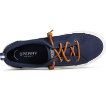 Load image into Gallery viewer, Sperry Women&#39;s Pier Wave Canvas Sneaker - Navy (STS85104)
