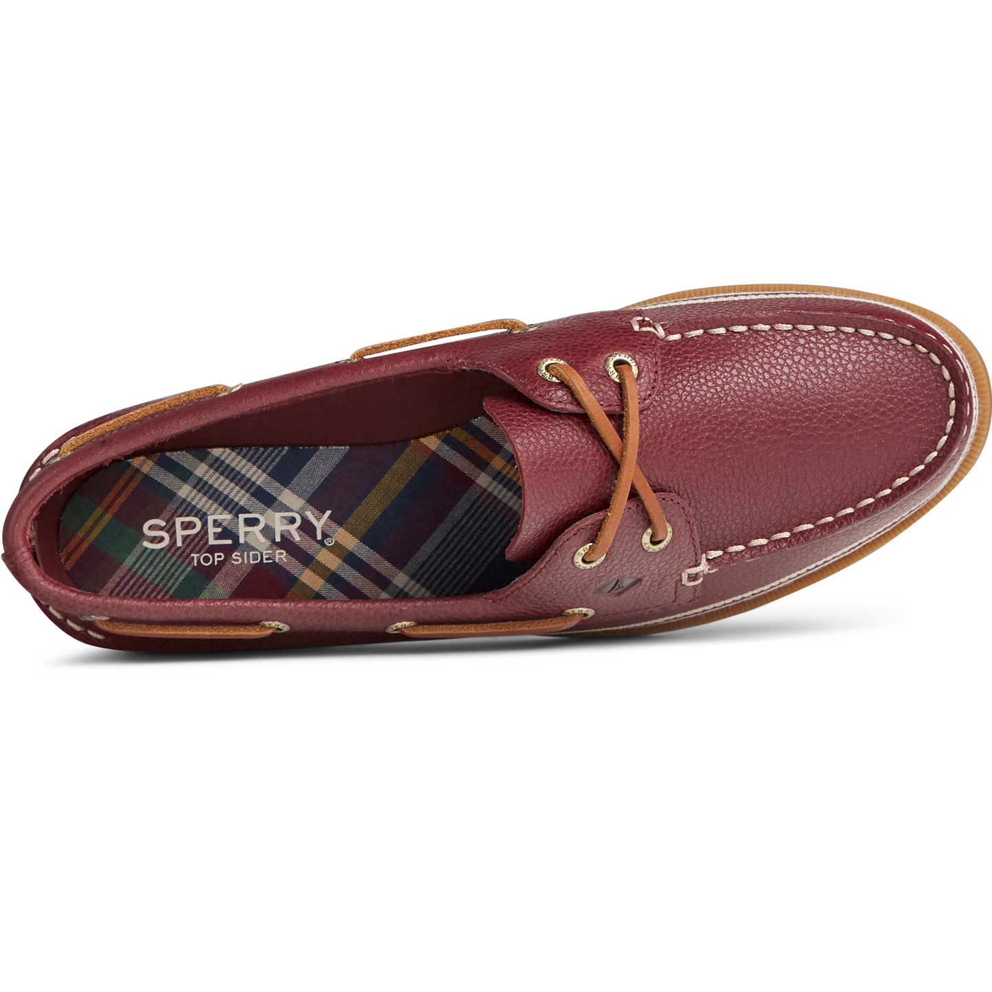 Sperry Women's Authentic Original Tumbled Leather Boat Shoe - Cordovan (STS85423)