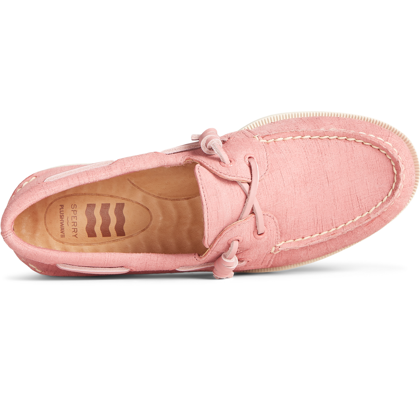 Sperry Women's Authentic Original PLUSHWAVE Checkmate Boat Shoe - Dusty Rose (STS86657)