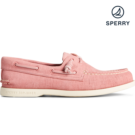Sperry Women's Authentic Original PLUSHWAVE Checkmate Boat Shoe - Dusty Rose (STS86657)