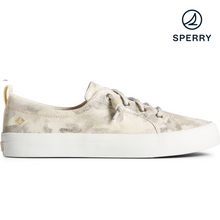 Load image into Gallery viewer, Sperry Women&#39;s Crest Vibe Camo Metallic Leather Sneaker - Ivory (STS87045)
