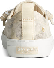 Load image into Gallery viewer, Sperry Women&#39;s Crest Vibe Camo Metallic Leather Sneaker - Ivory (STS87045)
