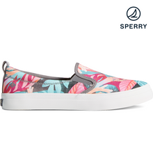 Load image into Gallery viewer, Sperry Women&#39;s Crest Twin Gore Coral Floral Sneaker - Pink (STS87481)
