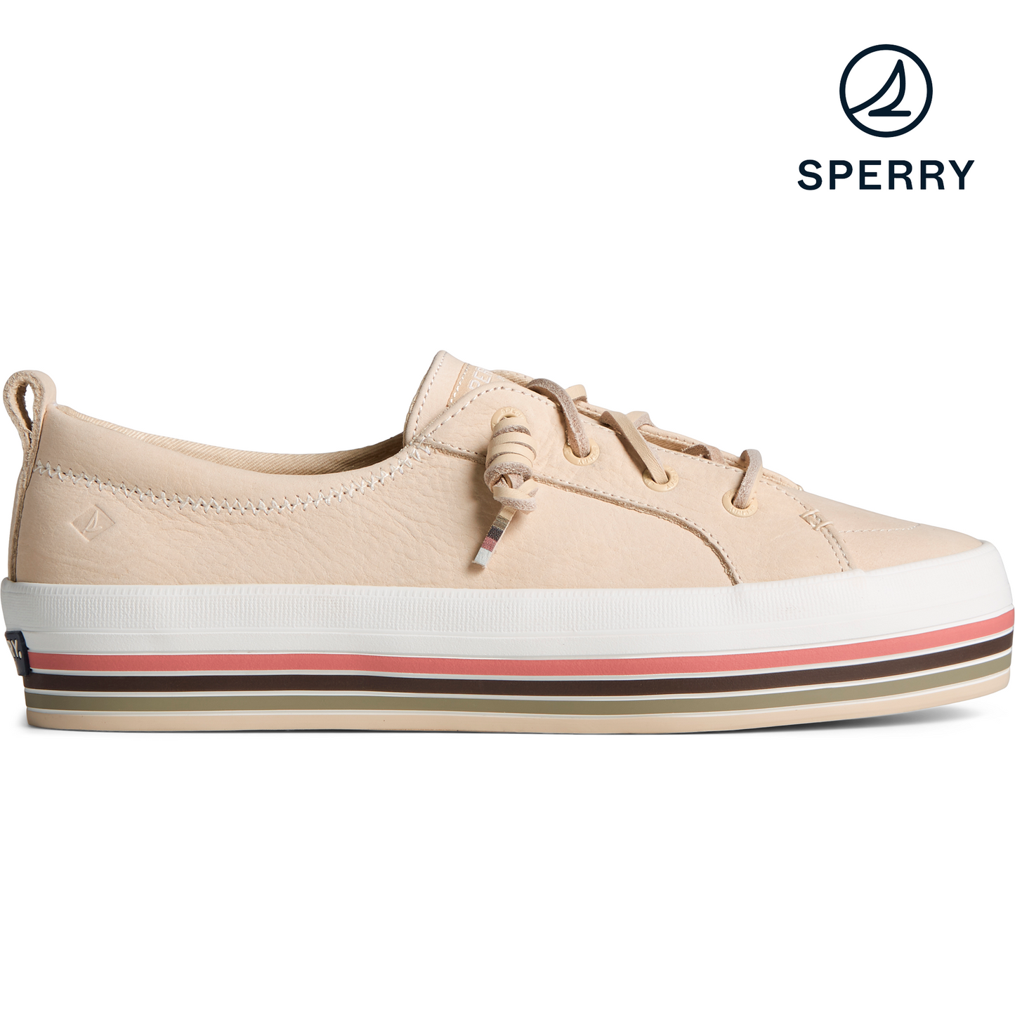 Sperry Women's Crest Triple Sneaker - Pink (STS87809)