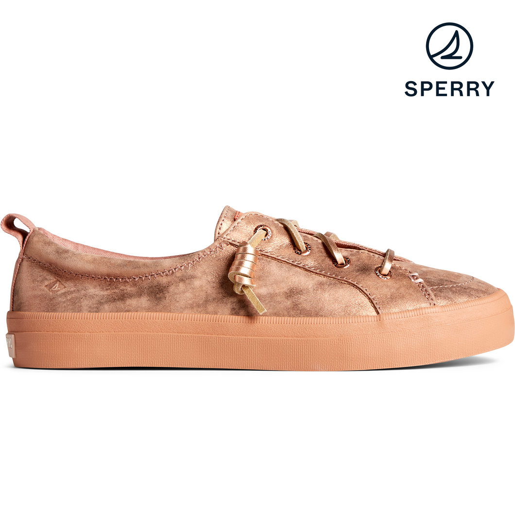 Women's Crest Vibe Metallic Leather Sneaker - Rose (STS87914)