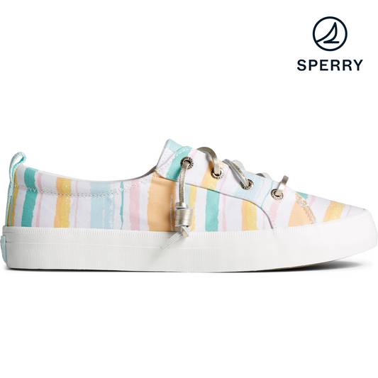 Sperry Women's Crest Vibe Resort Stripe Sneaker - Off White (STS88257)