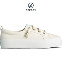 Load image into Gallery viewer, Women&#39;s Crest Vibe Resort Platform Sneaker - White (STS88362)
