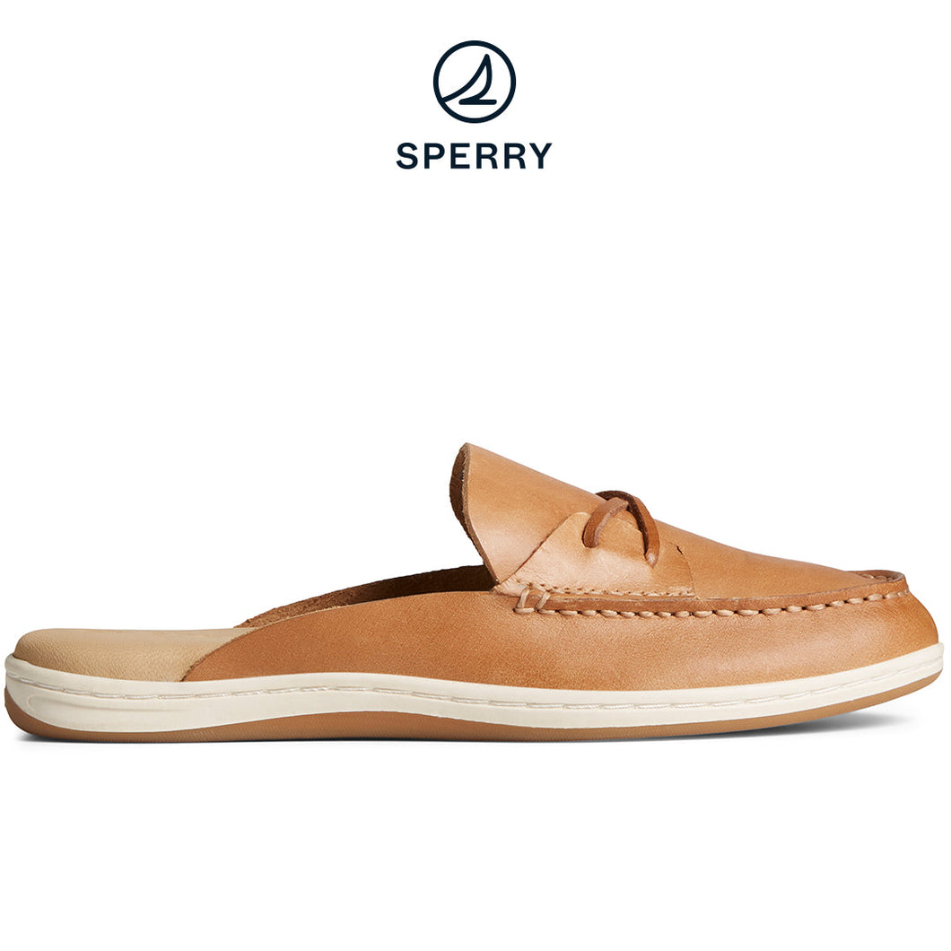 Sperry Women's Mulefish Leather Boat Shoe Tan (STS88718)