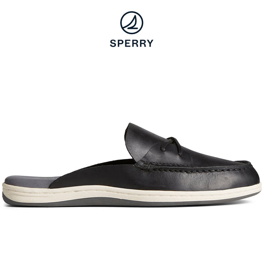 Sperry Women's Mulefish Leather Boat Shoe Black (STS88719)