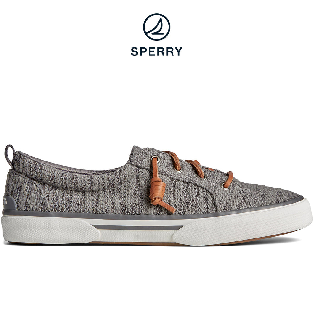 Sperry Women's SeaCycled™  Pier Wave Slub Jacquard Sneaker Grey  (STS88803)
