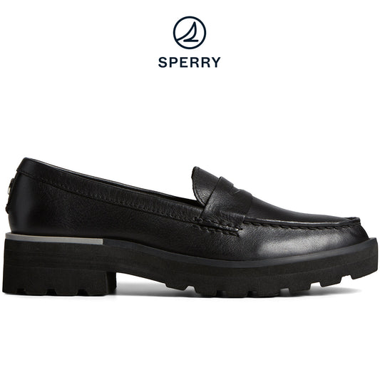 Sperry Women's  Chunky Penny Loafer Black(STS88882)