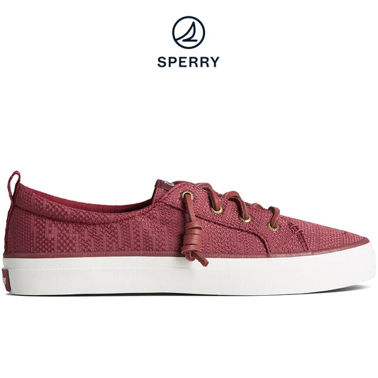 Sperry Women's SeaCycled™ Crest Vibe Jacquard Sneaker Cordovan (STS88903)