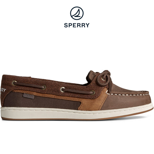 Sperry Women's Starfish 1-Eye Leather Baja Boat Shoe Brown (STS89031)