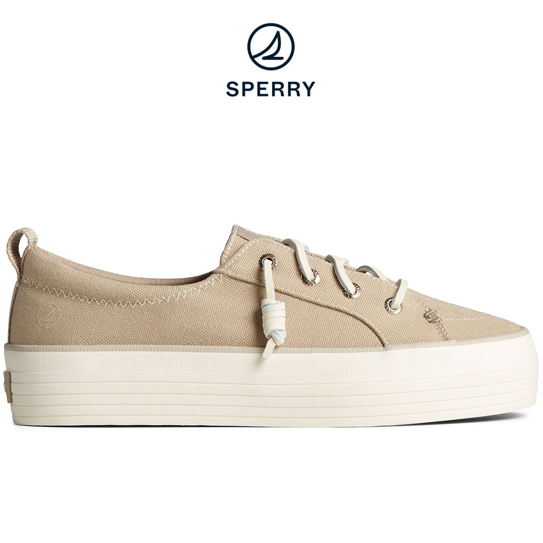 Sperry Women's SeaCycled™ Crest Vibe Platform Sneaker Brown (STS89042)