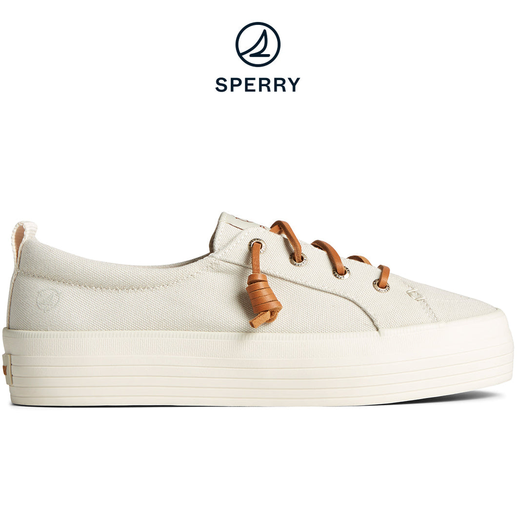 Sperry Women's SeaCycled™ Crest Vibe Platform Sneaker OffWhite (STS89043)