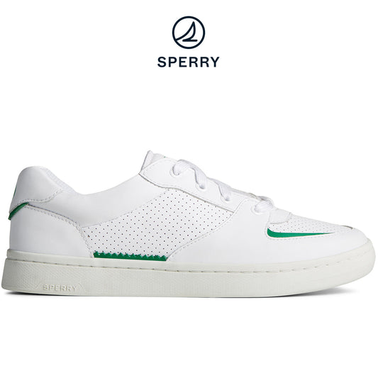 Sperry Women's SeaCycled™ Kona Sneaker White/Green (STS89101)