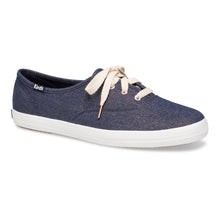 Load image into Gallery viewer, Keds Women&#39;s  Champion Lurex Denim Navy Wf60594
