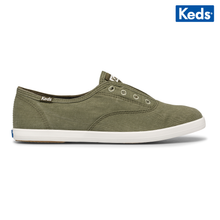 Load image into Gallery viewer, Keds Women&#39;s Chillax Washable Feat. Organic Cotton Olive | WF65434
