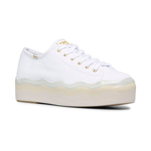 Load image into Gallery viewer, Keds Women&#39;s Triple Up Canvas Wave Foxing White (WF66008)

