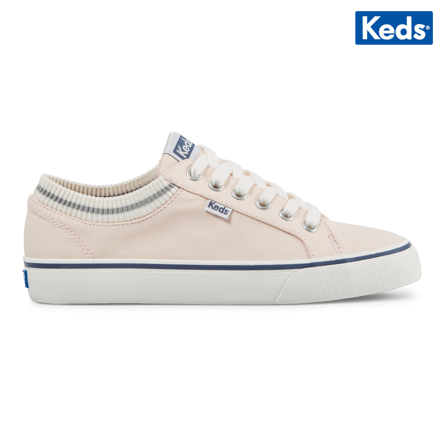 Keds Women's Jump Kick Rib Knit Collar Light Pink