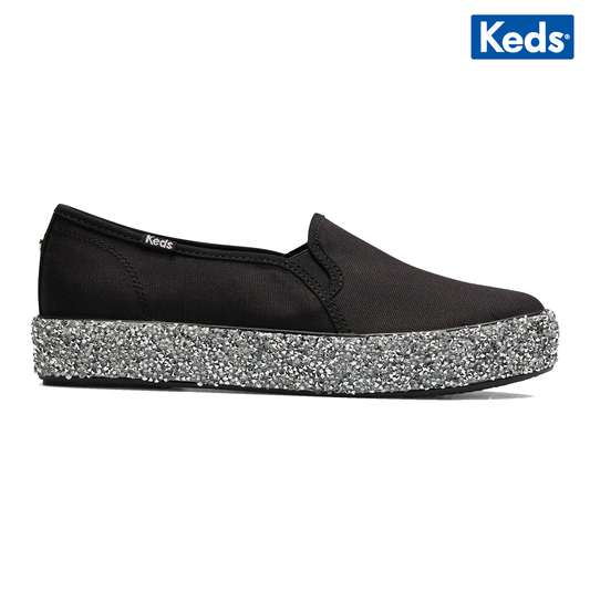 Keds Women's Triple Decker Rock Salt Black/Silver (Wf66737)