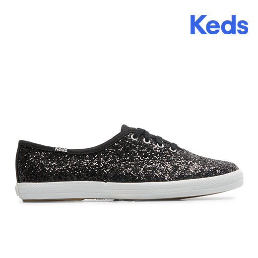 Keds Women's Champion Glitter Cel--Blk-Black