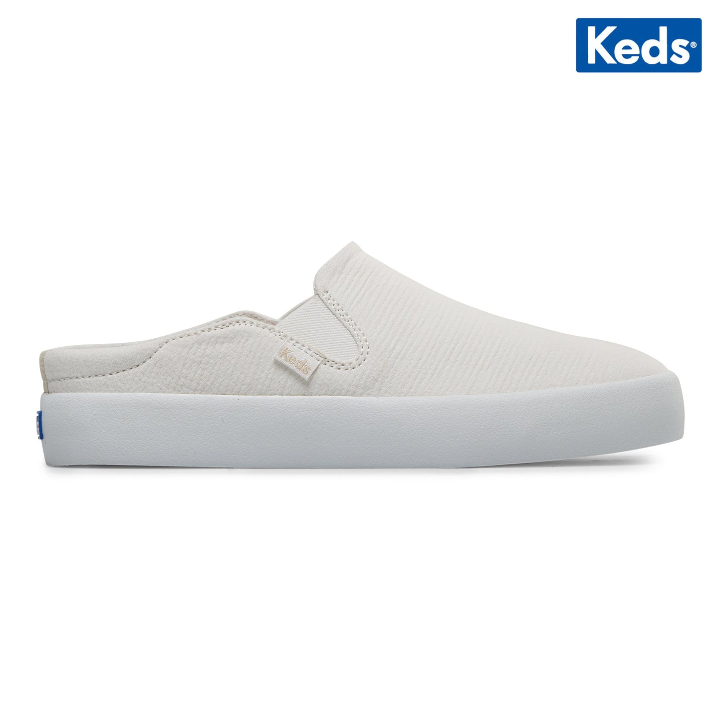 Keds Women's Kickback Mule Crepe--Snw-Snow White