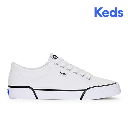 Keds Women's Jump Kick Canvas Bumper Foxing--Wht-White