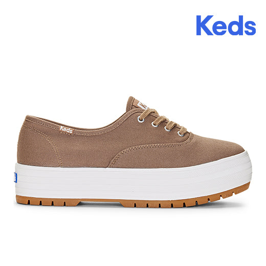 Keds Women's The Platform Lug Canvas--Cari-Caribou