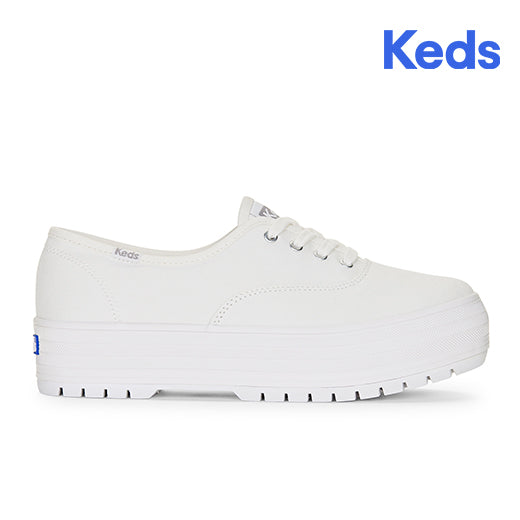 Keds Women's The Platform Lug Canvas--Ofwt-Off White