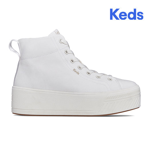Keds Women's Skyler Hi Canvas--Wht-White