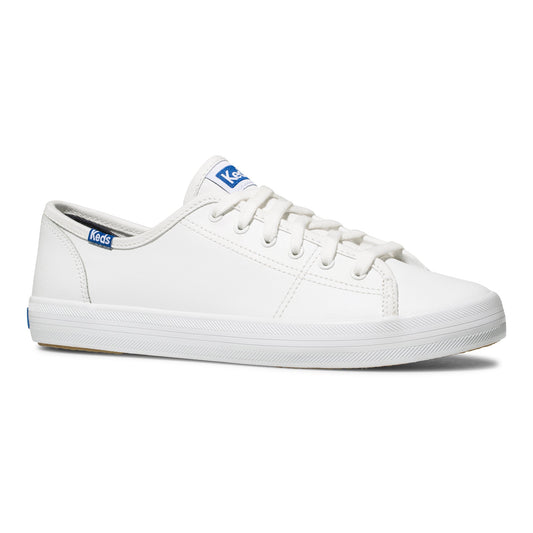 Keds Women's Kickstart Retro Court Leather White Blue