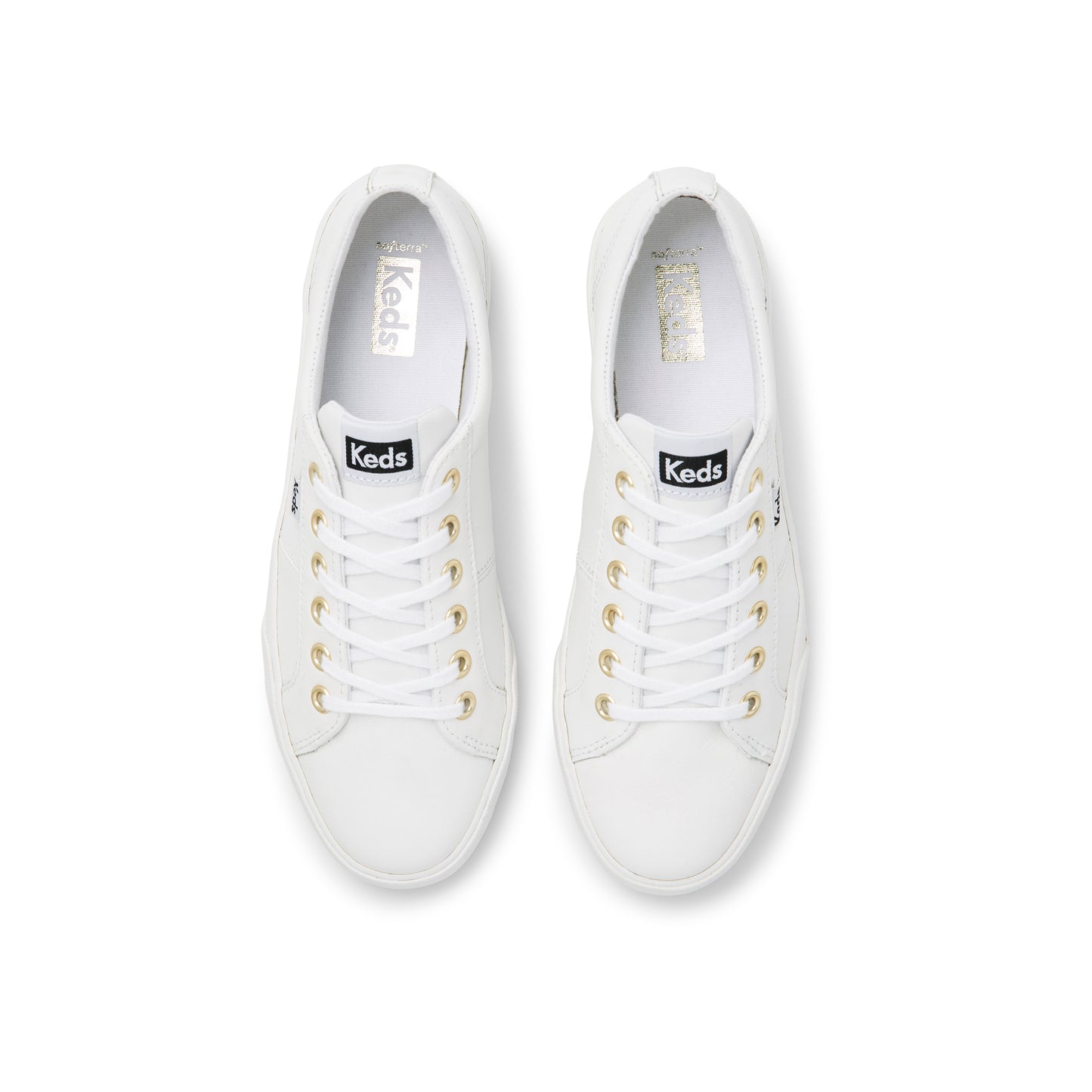 Keds Women's Jump Kick Duo Leather White | WH64960