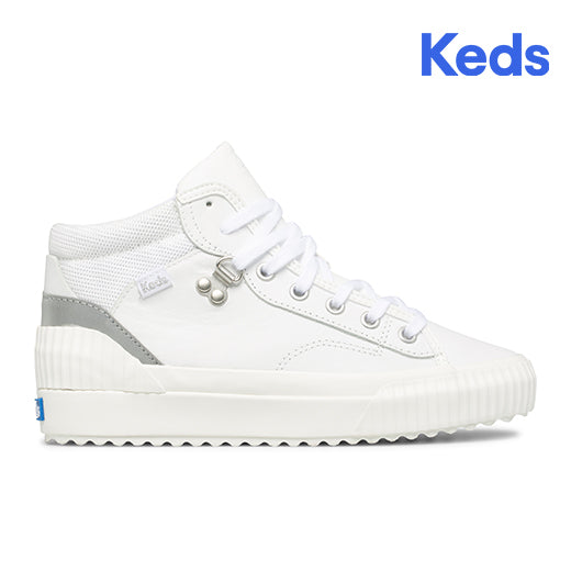 Keds Women's Demi Trx Mid Leather--Wsl-White/Silver