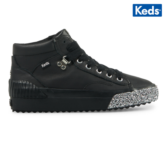 Keds Women's Demi Mid Trx Leather Celebrate Black (Wh66730)