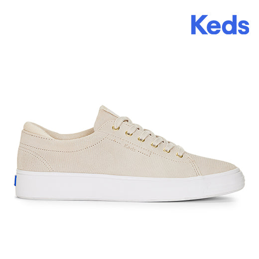 Keds Women's Alley Suede Deboss Sneaker Oatmeal (Wh67332)