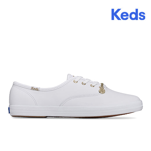 Keds Women's Champion Leather Cny'24 Dragon--Wrd-White/Red