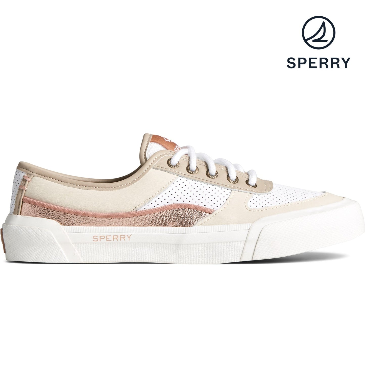 Sperry Women's Soletide Eco Leather Sneaker - Tan (STS88045)